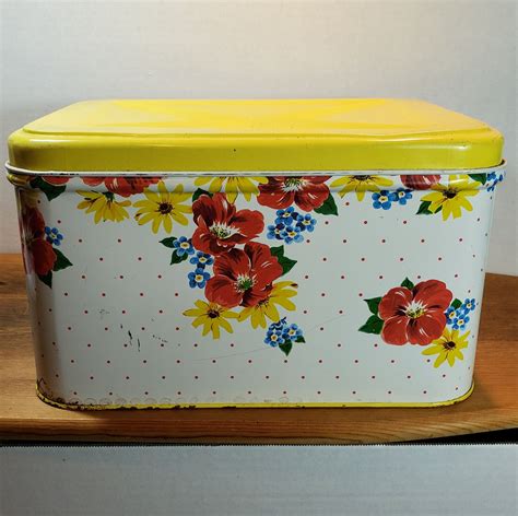 vintage metal bread box hinged lid|Amazon.com: Metal Bread Box Vintage.